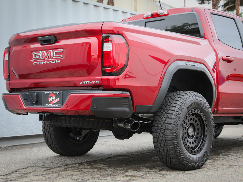 aFe 49-44141-B 23-25 fits GM Colorado/fits Canyon L4-2.7L (t) Apollo GT Series 3in 409 SS Cat-Back Exhaust w/ Blk Tip