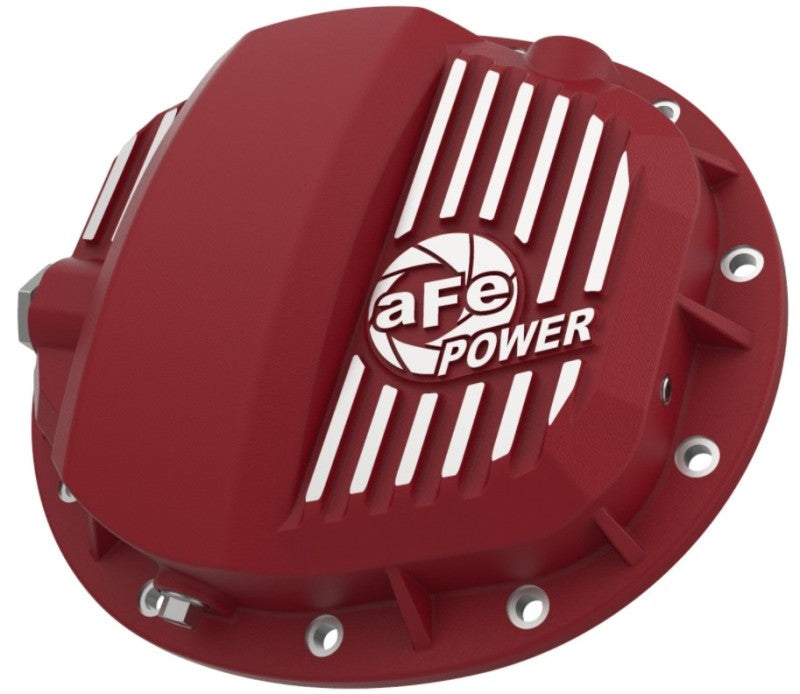 AFE 46-71140R ries GMCH 9.5 Rear Diff Cover Red w/ Machined Fins 19-20 fits GM