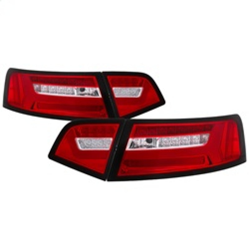 Spyder 5085191 fits Audi 09-11 A6 LED Tail Lights - Red Clear (ALT-YD-AA609-LED