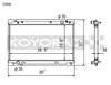 Koyo V2999 07-08 fits Nissan 350Z VQ35HR (MT) Radiator