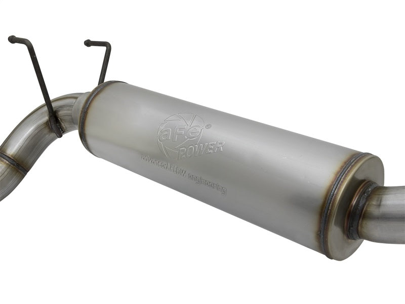 AFE 49-42057-B Series 3-1/2in 409 SS Cat-Back Exhaust System w/Black Tip fits R