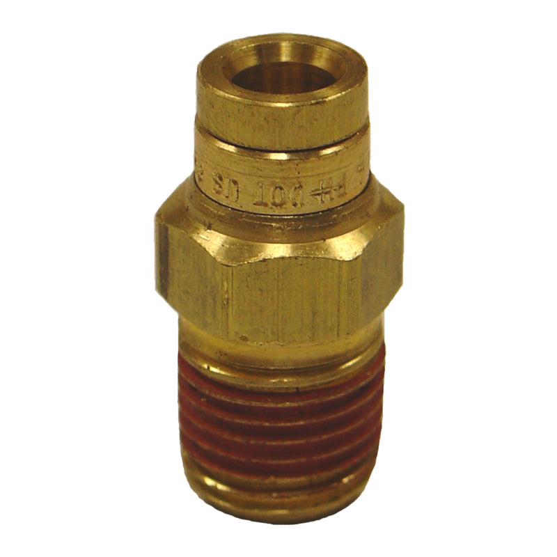 Firestone 3454 Male Connector 1/4in. Push-Lock x 1/8in. NPT Brass Air Fitting -