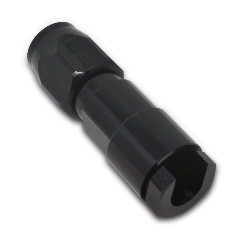 Russell 611253 Performance 5/16in SAE Quick Disc Female to -6 Hose Black Straight Degree Hose End