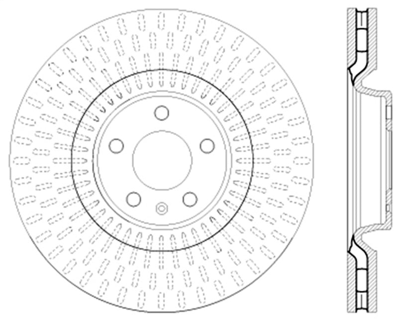 Stoptech 128.33134R Drilled Sport Brake Rotor