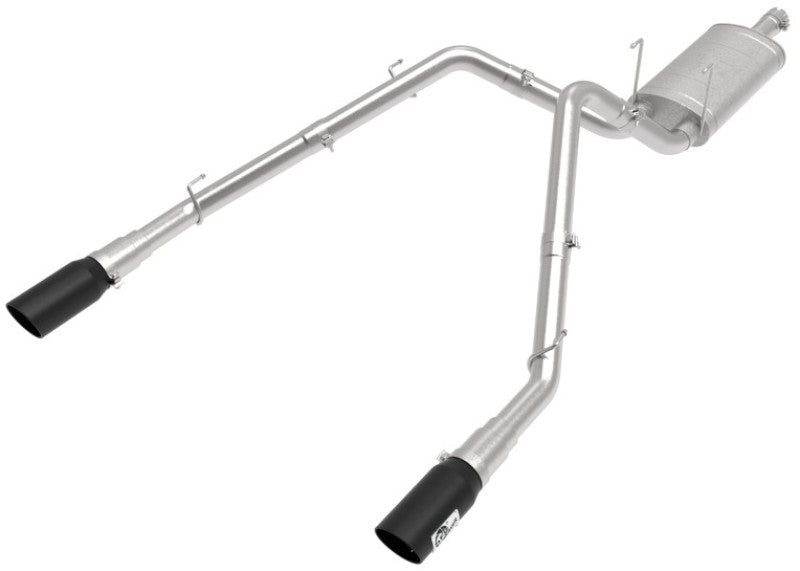 AFE 49-42074-B GT 3in 409SS Cat-Back Exhaust System w/Black Tip 09-18 fits Dod
