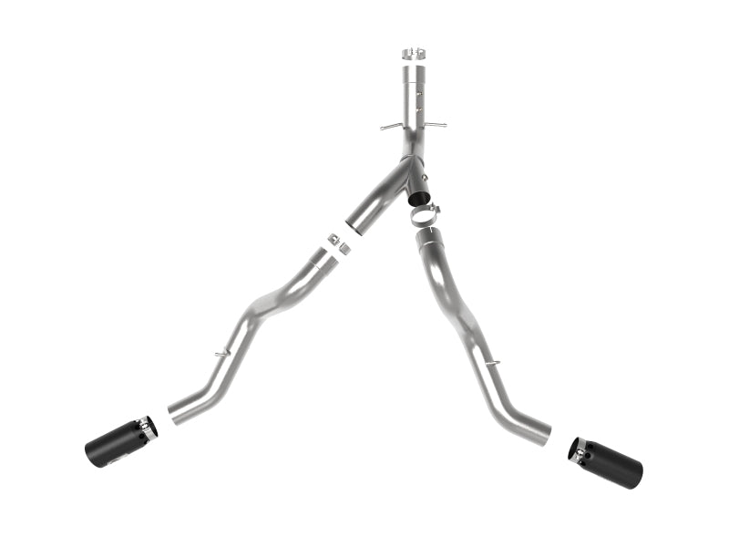 AFE 49-44126-B Bore-HD 4in 409SS DPF-Back Exhaust System w/Black Tip 20 fits GM