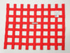 Racequip 725015 Red 18in H x 24W SFI Ribbon Window Net