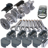 Eagle 12020040 fits Chevy 350 3.500in Crank 6.000in H-Beam -5cc Flat Top 4.040in Pistons Rotating Assembly
