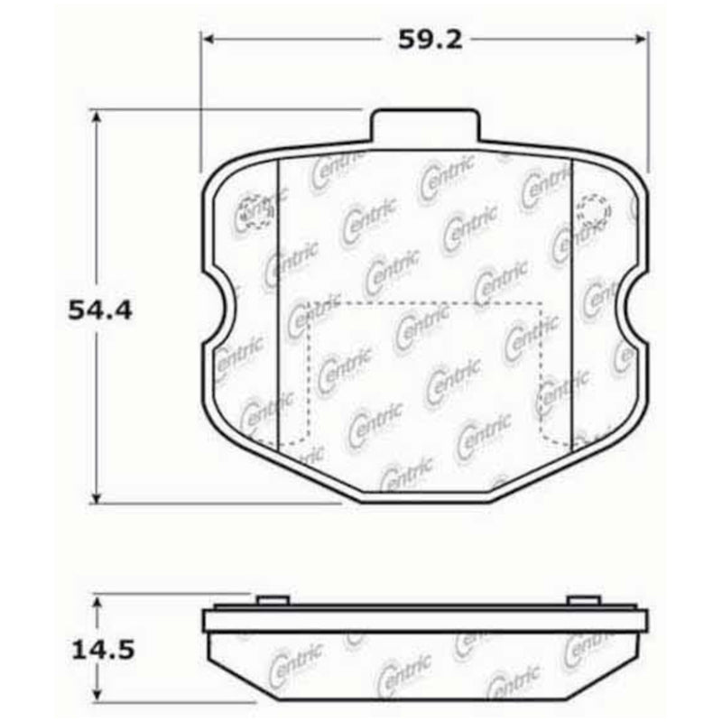 Stoptech 308.1185 Street Touring 06-09 fits Chevrolet Corvette Z06 Front Brake Pads