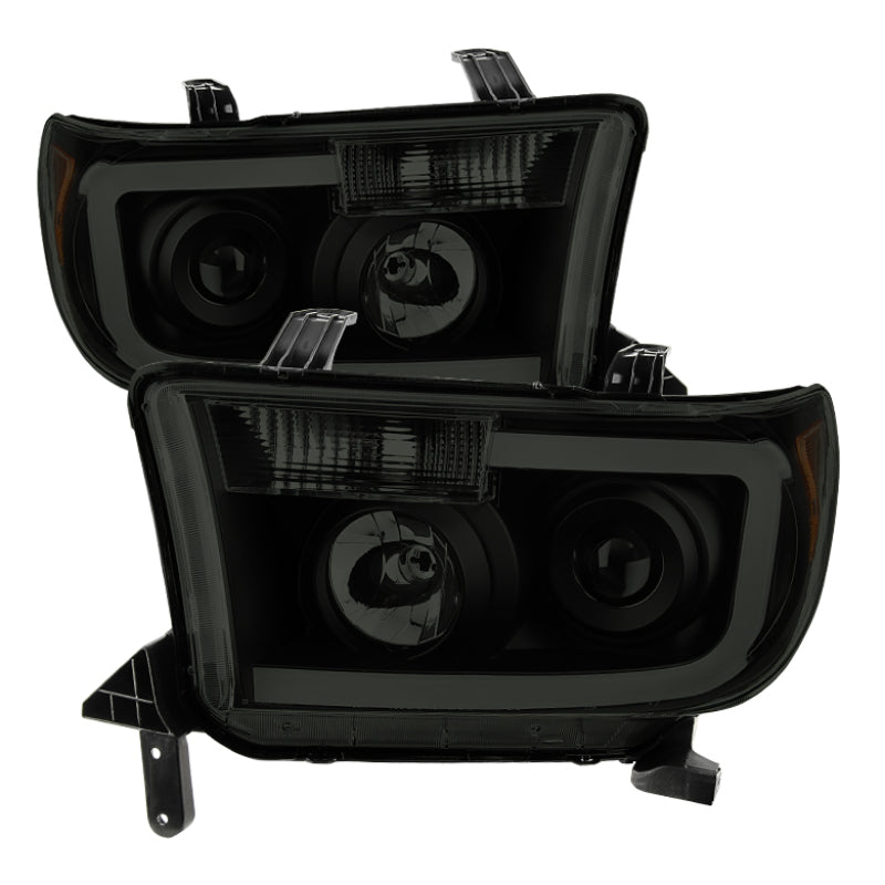 9030413 Xtune fits Toyota 07-13 Tundra LED Light Bar Projector Headlights Blac