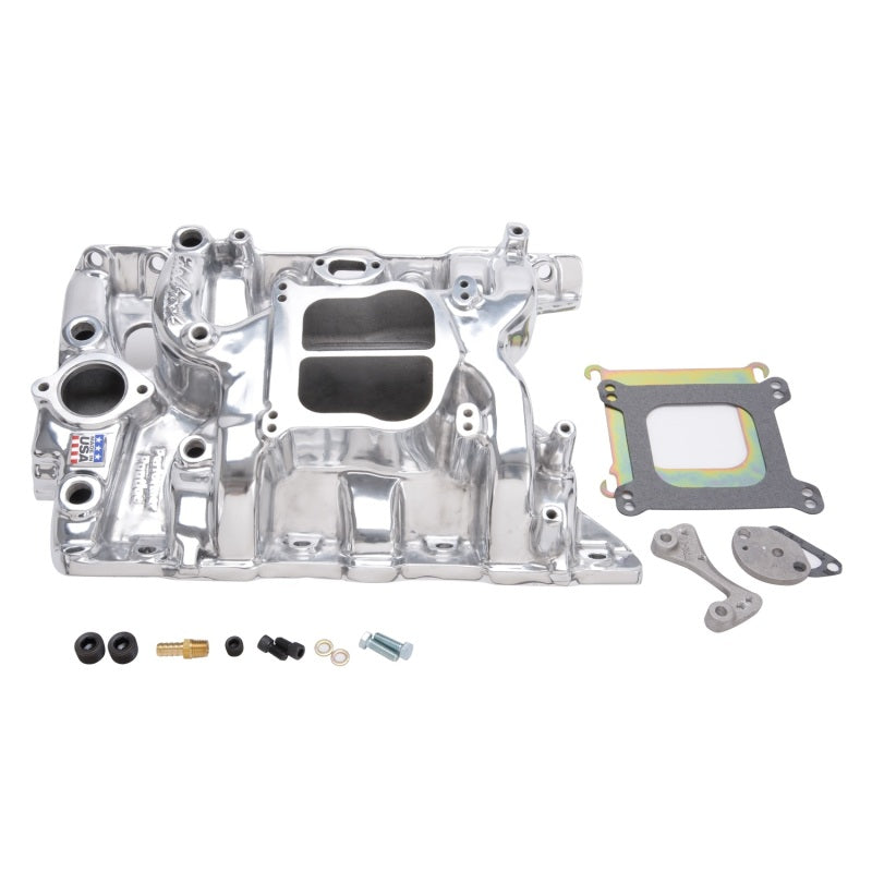 Edelbrock 21561 Performer fits Pontiac Polished Manifold