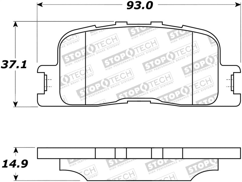 Stoptech 308.0885 Street Brake Pads