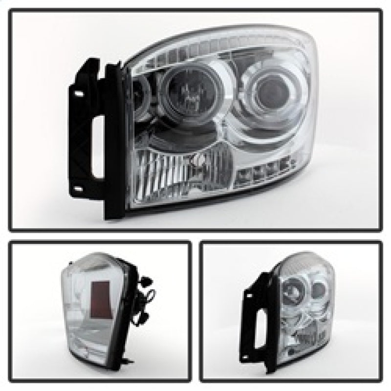 SPYDER 5010018 fits Dodge Ram 1500/Ram 2500 Projector Headlights LED Halo LED