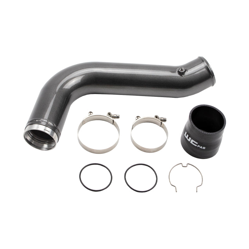 Wehrli 17-19 GM Duramax L5P Passenger Side 3.5in Intercooler Pipe - Deore Gold