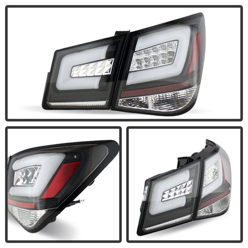 Spyder 5076595 fits Chevy 11-20 Cruze 2014 Light Bar LED Tail Lights Black ALT-
