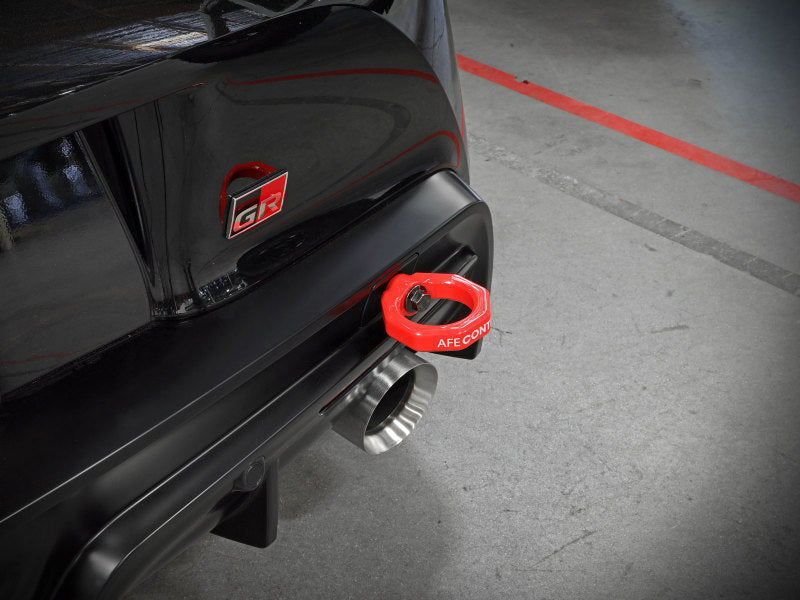 AFE 450-721002-R Control Rear Tow Hook Red 20-21 fits Toyota GR Supra (A90)