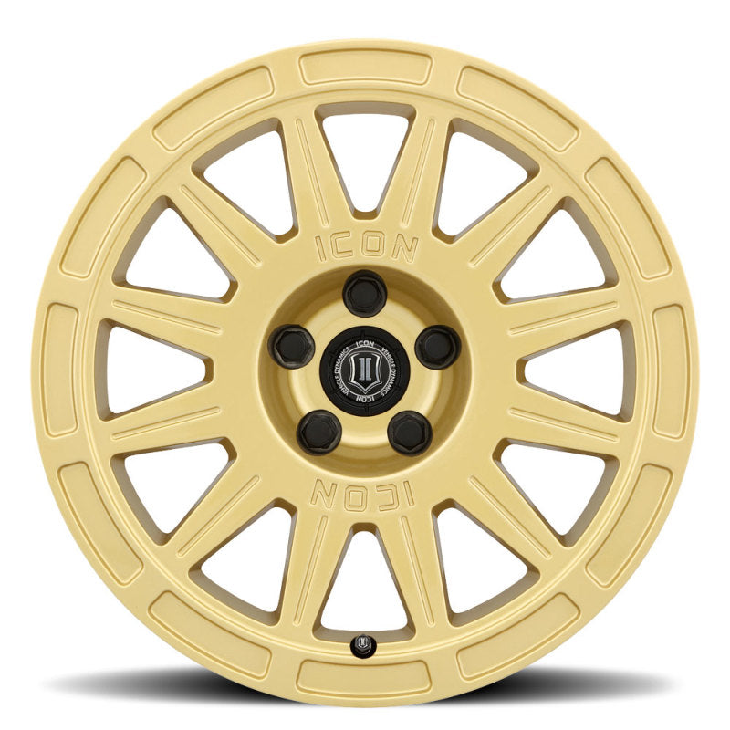 ICON 7017806560GG Ricochet 17x8 5x4.5 38mm Offset 6in BS - Gloss Gold Wheel