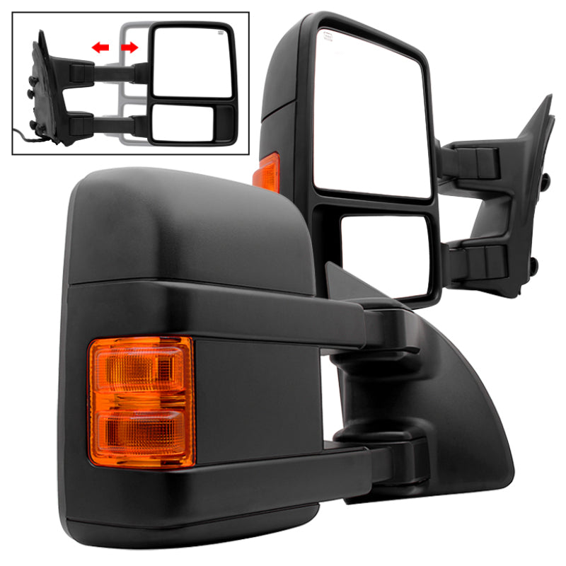 9935459 Xtune Pair G2 fits Ford 99-07 Superduty Heated Amber Signal Telescopin