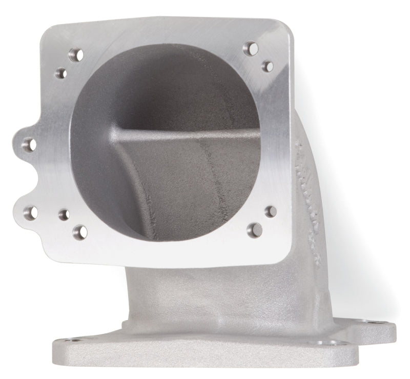 Edelbrock 3849 High Flow Intake Elbow 95mm Throttle Body to Square-Bore Flange As-Cast Finish