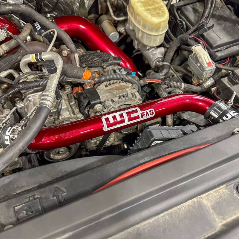 Wehrli 11-16 GM Duramax LML Upper Coolant Pipe - Sparkle Bomber Orange