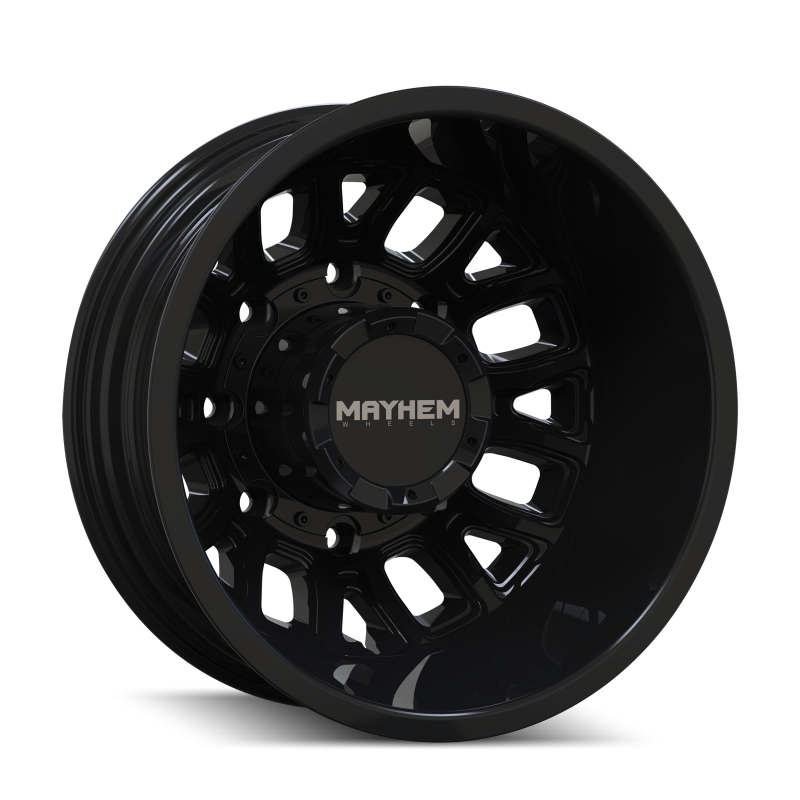 Mayhem 8107D-7677BR Cogent Dually 8107D 17x6.5 8x200 BP -142mm Offset 142mm Bore Gloss Black