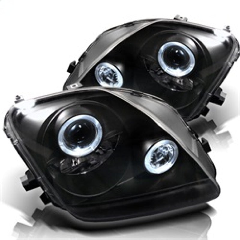 Spyder 5011039 fits Honda 97-01 Prelude Projector Headlights LED Halo Black Hig