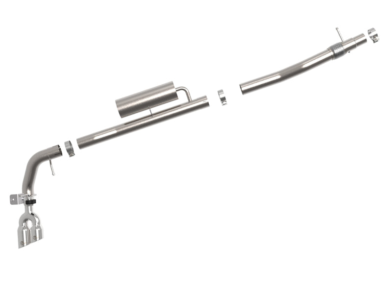 AFE 49-33119-P Series 3in Cat-Back Exhaust Side Exit w/ Polished Tips 19-20 fit