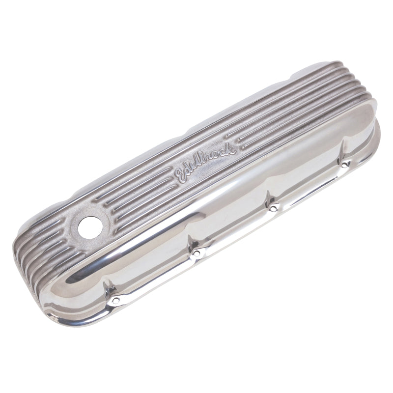 Edelbrock 4185 Valve Cover Classic Series fits Chevrolet 1965 and Later 396-502 V8 Polshed