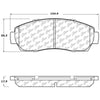 Stoptech 308.1521 Street Touring 11-15 Honda Crosstour/Odyssey Front Brake Pads
