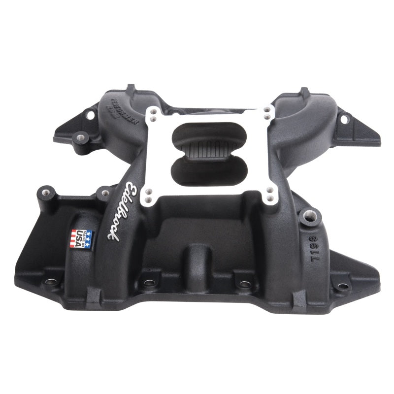 Edelbrock 71933 Performer RPM 440 Manifold Black Powdercoated