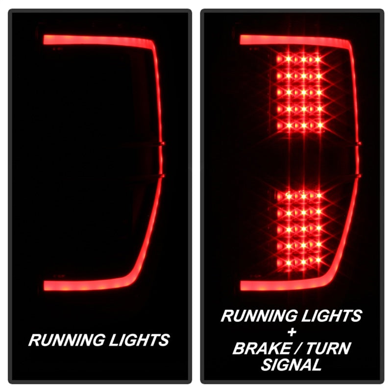 xTune 9042188 09-14 fits Ford F-150 Light Bar LED Tail Lights - Black (ALT-JH-F