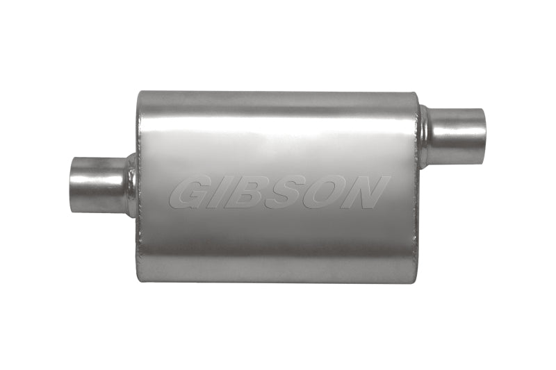 Gibson 55122S CFT Superflow Center/Offset Oval Muffler - 4x9x13in/2.5in Inlet/2