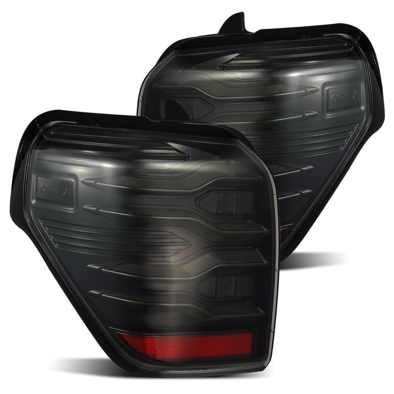 AlphaRex 690030 fits Toyota 10-21 4Runner LUXX LED Taillights Alpha Blk w/Activ