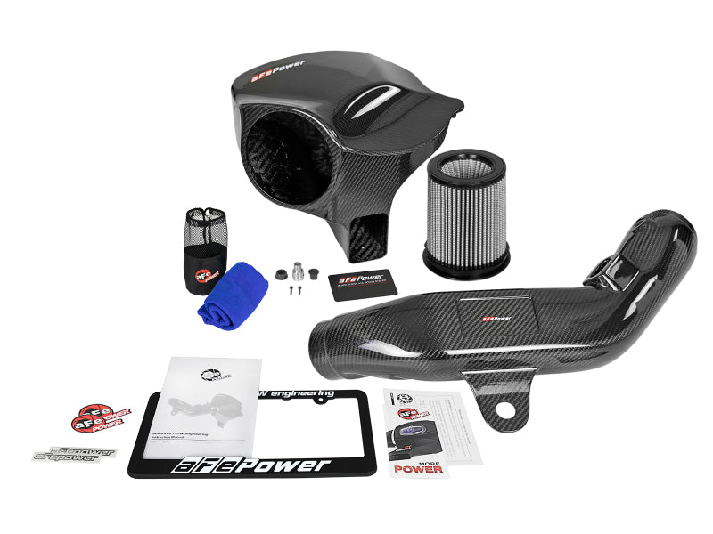 AFE 58-10004D Series Carbon Fiber CAIS w/PDS Filter 16-18 fits BMW M2 (F87) L6-