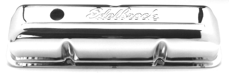 Edelbrock 4462 Valve Cover Signature Series fits Ford 1958-1976 FE V8 Chrome