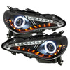 SPYDER 5075383 fits Scion FRS Projector Headlights CCFL Halo DRL LED Black