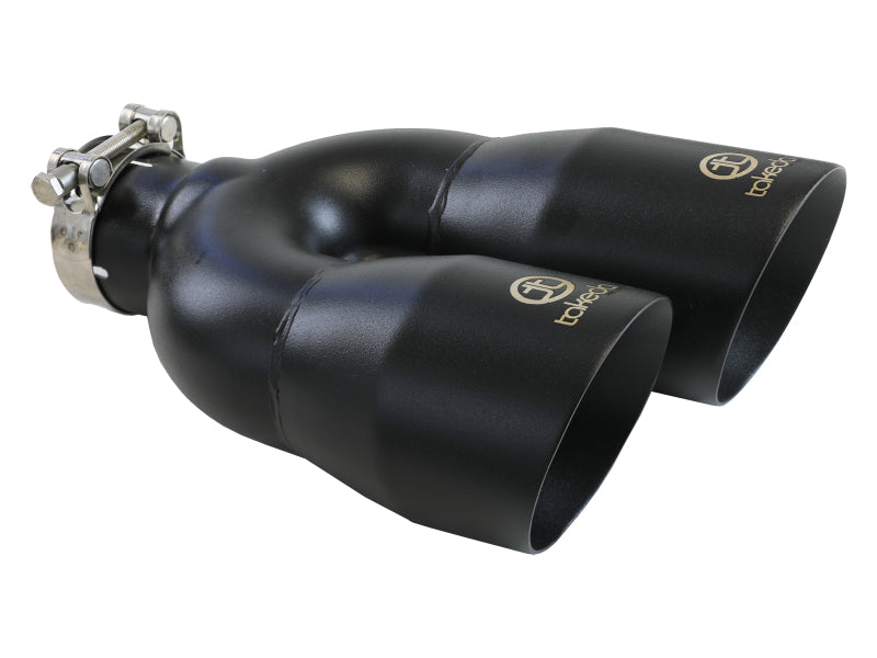 AFE 49T25484-B122 2.5in 304 Stainless Steel Clamp-on Exhaust Tip Driver Side 2