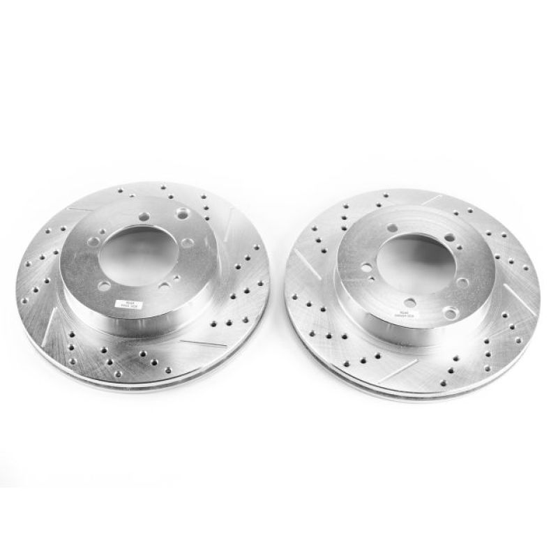 PowerStop fits Mitsubishi 03-06 Lancer Rear Evolution Drilled & Slotted Rotors -