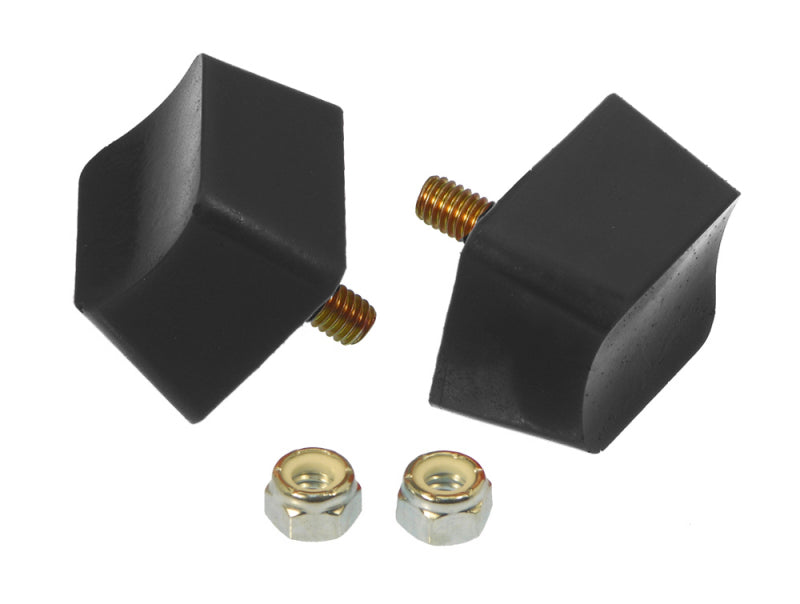 Prothane 19-1302-BL Universal Bump Stop 1X1 3/4X1 7/16 Crvd Top - Black