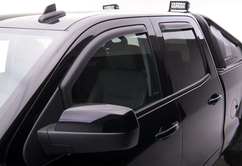 EGR 571775 14+ Chev fits Silverado/fits GMC Sierra Crw Cab In-Channel Window Visors - Set of 4 - Matte (571775)