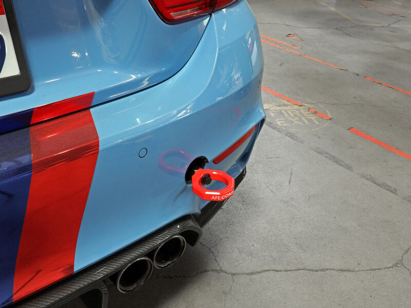AFE 450-502002-R Control Rear Tow Hook Red fits BMW F-Chassis 2/3/4/M
