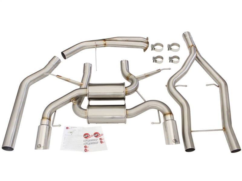AFE 49-36328-P rce XP SS-304 Polish Tip 3.0in-2.5in Dia Cat Back Exhaust 11-13