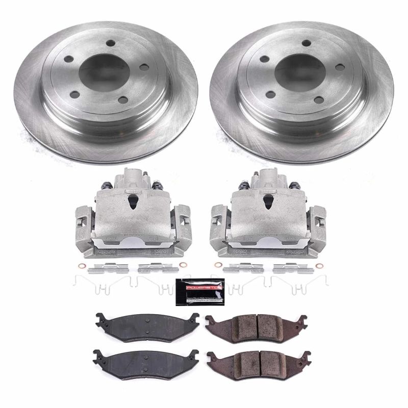Power Stop KCOE4579 04 fits Ford E-150 Club Wagon Rear Autospecialty Kit w/Cals