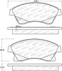 Stoptech 308.1522 Street Brake Pads - Rear