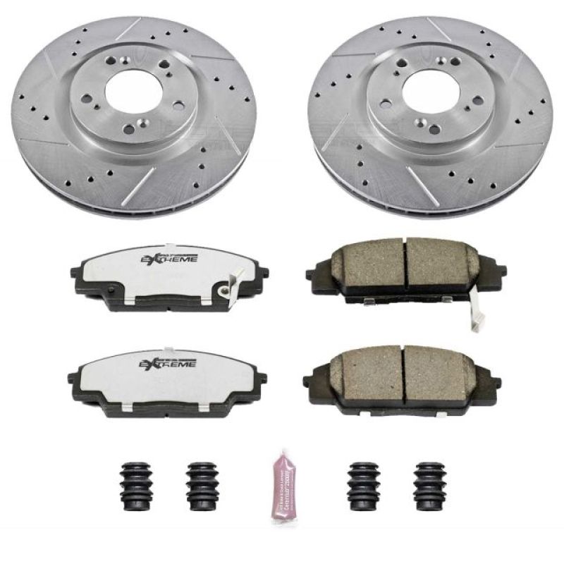 PowerStop K2276-26 00-09 fits Honda S2000 Front Z26 Street Warrior Brake Kit