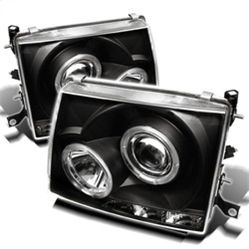 Spyder 5011947 fits Toyota 97-00 Tacoma Projector Headlights LED Halo LED Black