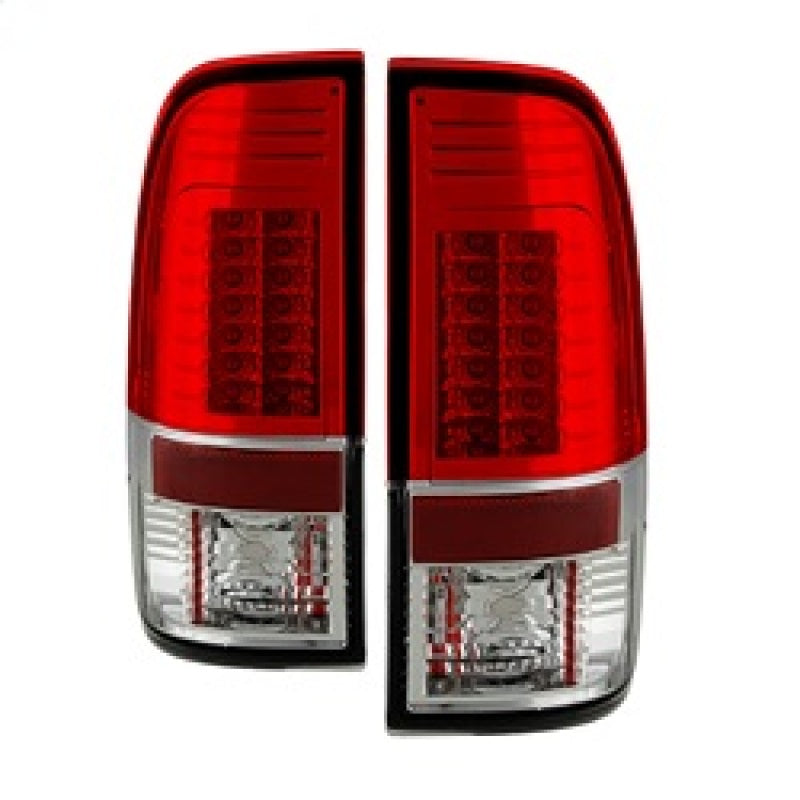 Spyder 5029195 fits Ford 08-15 Super Duty Version 2 LED Tail Lights Red Clear A