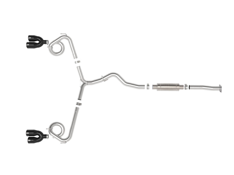 aFe 49-36810-B fits Subaru WRX/STi 15-21 H4-2.0/2.5L Takeda 3in to 2-1/2in Stainless Cat-Back Exhaust w/ Black Tip
