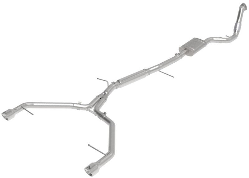 AFE 49-36420-P fits Audi A4 (B9) MACH Force-Xp 3in to 2.5in 304 SS Cat-Back Exh