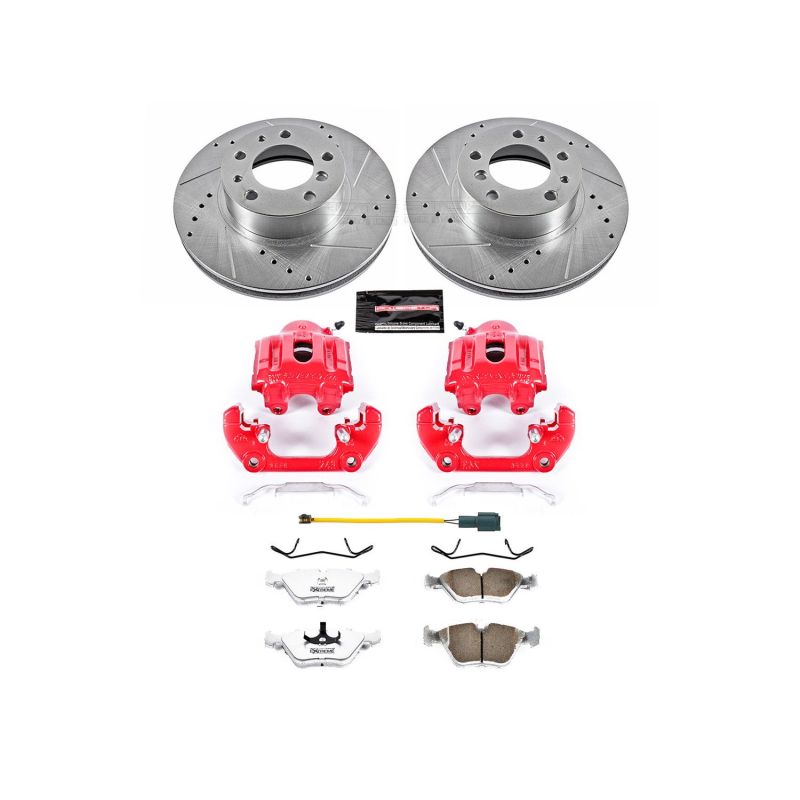 PowerStop KC7331 26 fits BMW 735i Front Z26 Street Warrior Brake Kit w/Calipers